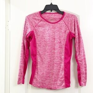 Danskin Now pink long sleeve scoop neck shirt